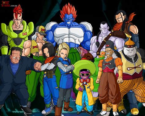 todos los androides de dragon ball|dragon ball personajes androide.